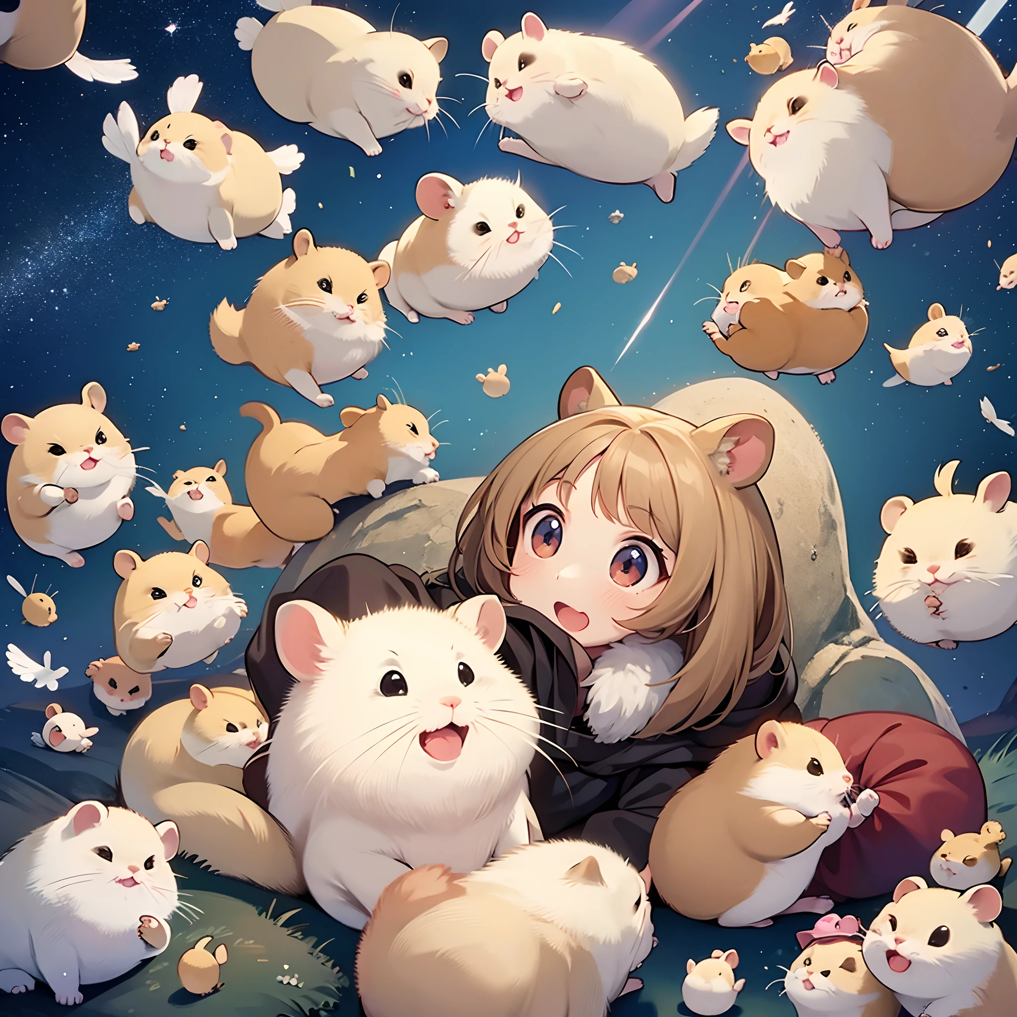 A lot of hamsters fell from the sky