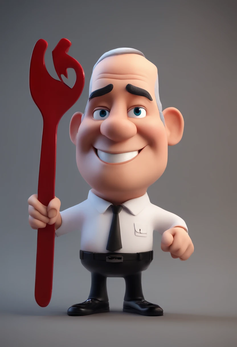 Cartoon character of Benjamin Netanyahu with blood on his hands, animation character, Caractere estilizado, animation style rendering, 3D estilizado, Arnold Maya render, 3 d render stylized, toon render keyshot, Personagem 3D, Personagem 3D, 3d rendering stylized, 3 d character render, personagem de desenho animado, Personagem de close up, Pose de personagem, (Estilo Pixar) (master part:1.2) (Bokeh) (best quality) (pele detalhada) (textura detalhada) (8k) (argila) (Cinematic lighting) (foco nítido