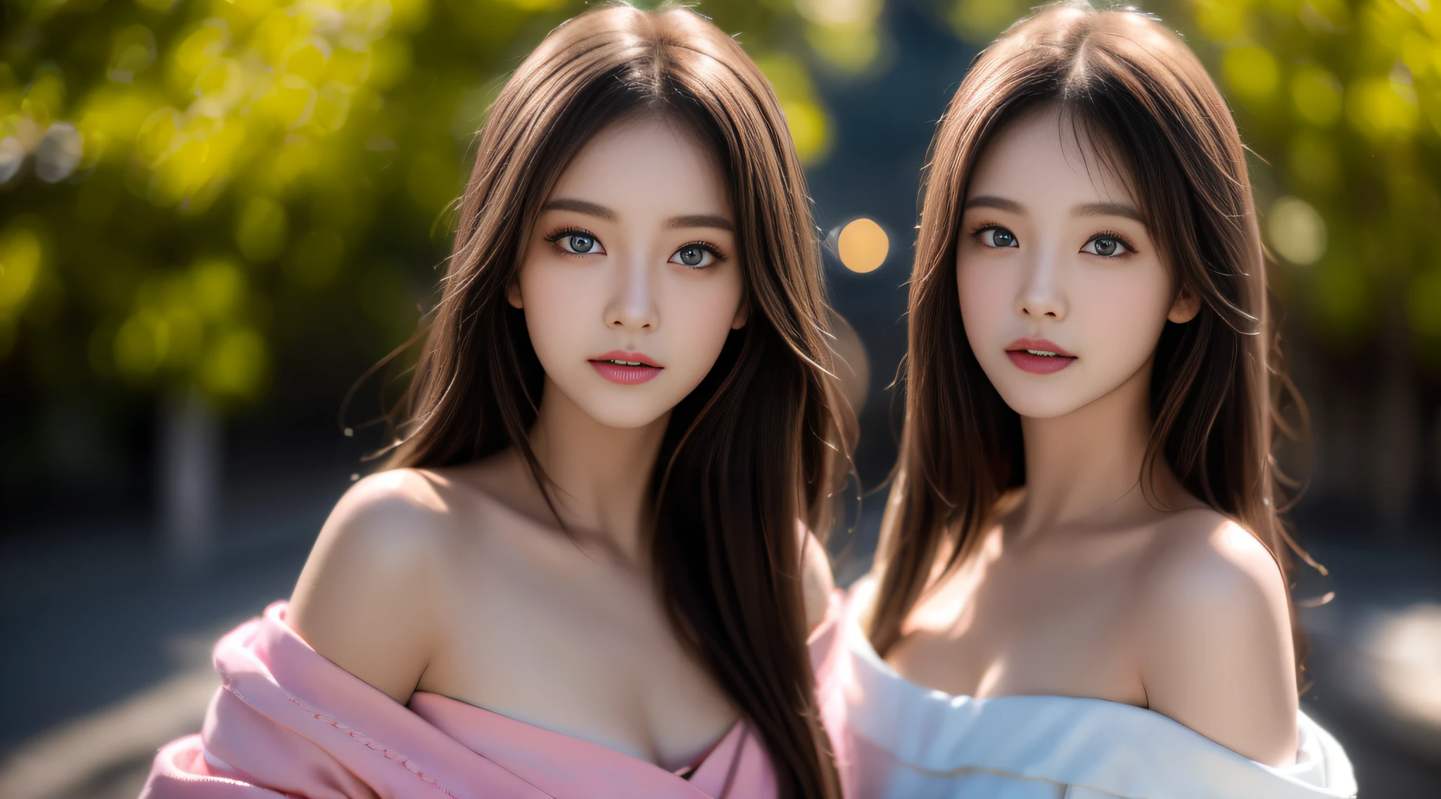 best qualtiy,tmasterpiece,A high resolution,1girll,Dingdall effect,realisticlying,edge lit,twotonelighting,(highdetailskin:1.2),8K UHD,Pure,Sweet,Flower background,Colorful background,Based on physical rendering,Perfect light and shadow,extreme hight detail,Pink tones,Eye reflections,Raised sexy,perfect bodies,Superb beauty,largeeyes,long eyelasher,Delicate eyes,large shiny eyes,Minor pupillary reflexes,Shoulder and neck details,The pupil texture is delicate,Perfect eyes,Black pupils,best qualtiy,tmasterpiece,16k,A picture,head portrait,Bigchest,longer sleeves,Take care of your chest,Large breasts,Delicate avatar