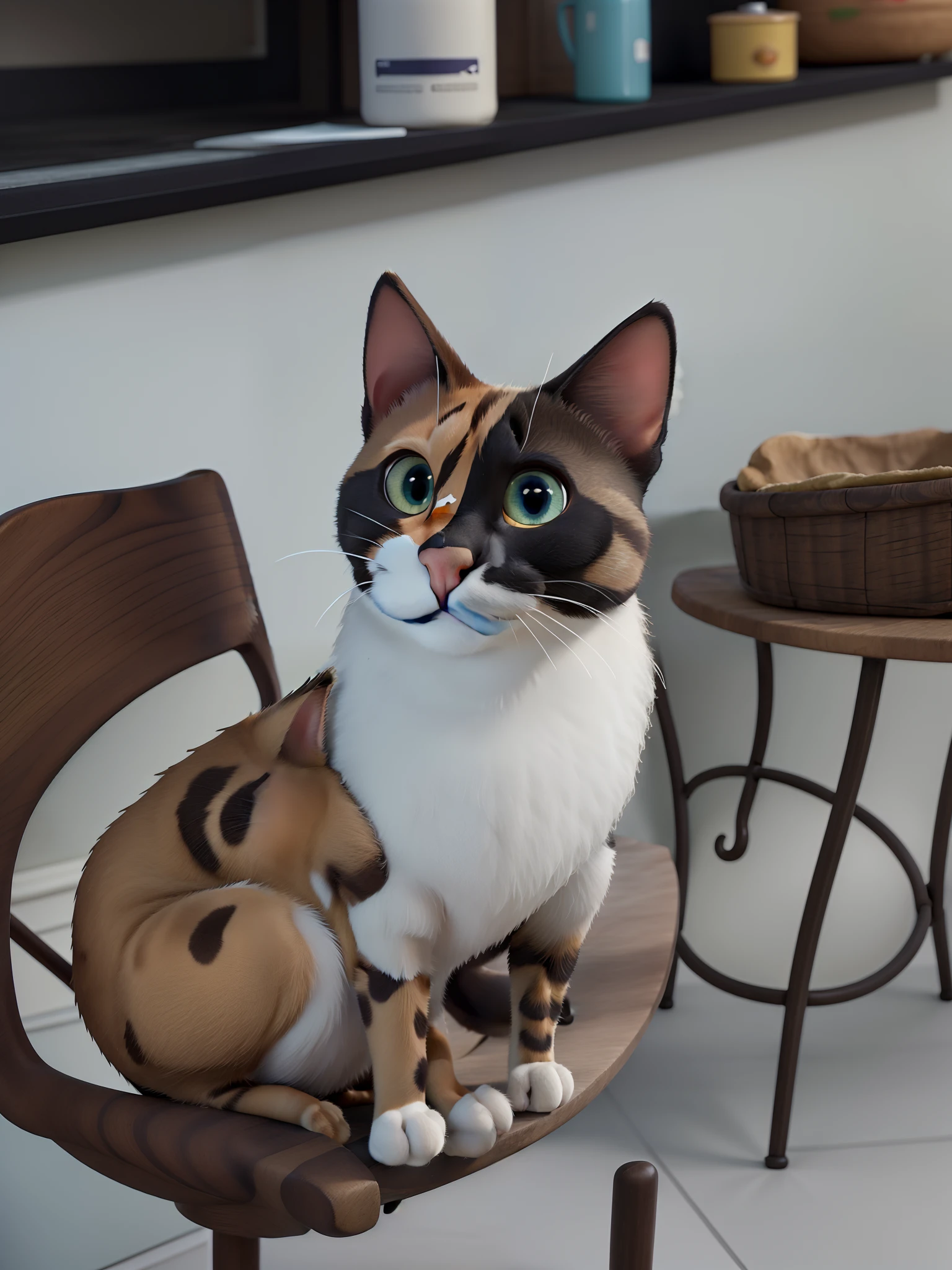 masterpiece, besta quality, pixar cat