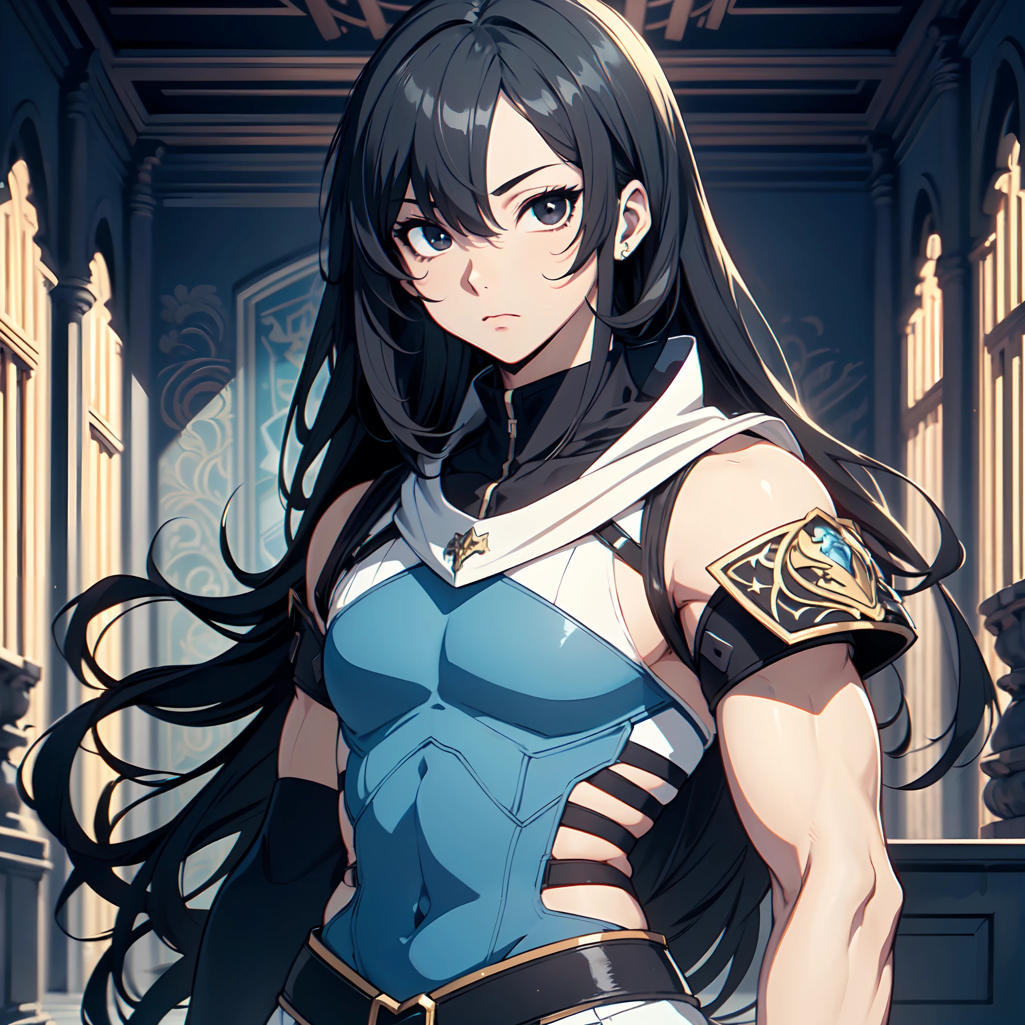 128K Ultra High Definition,
128K Ultra High Quality,
128K Ultra High Resolution,
Best Definition,
Best Quality,
Best Resolution,
Perfectly Detailed,
Perfectly Designed,
Extremely Detailed,
Extremely Designed,
Hyper Detailed,
Hyper Definition,
Hyper Quality,
Hyper Resolution,
Masterpiece,
(((Anime))),
Body Shot,
(((Boy))),
Handsome,
Muscular Body,
(((Black Long Hair))),
(((Black Eyes))),
(((Hyper Detailed & Perfectly Designed With Ultra High Quality Blue Warlord Armor))),
(((Inside Of Medieval Royal Palace Background Scenery))),