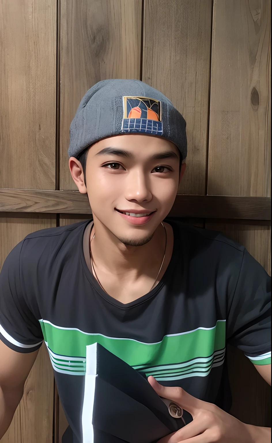inreal,, , 1Handsome Indonesian young man with a smile, eksotis , ,4k hd quality