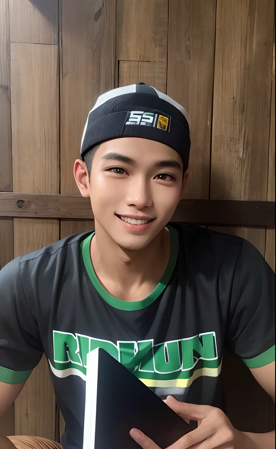 inreal,, , 1Handsome Indonesian young man with a smile, eksotis , ,4k hd quality