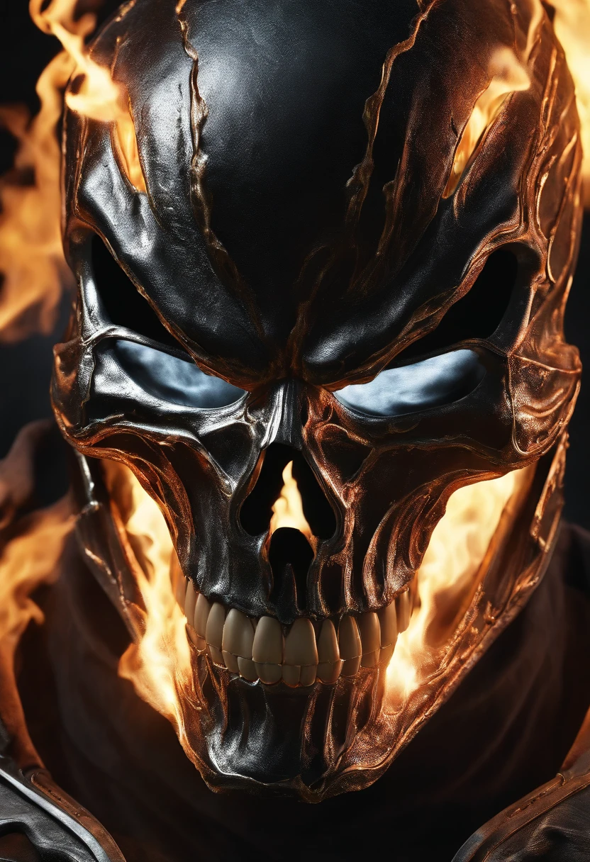 (Ghost rider) from (Dc ) photorealism, ultra detailed suit, highly details, 16k, uhd.