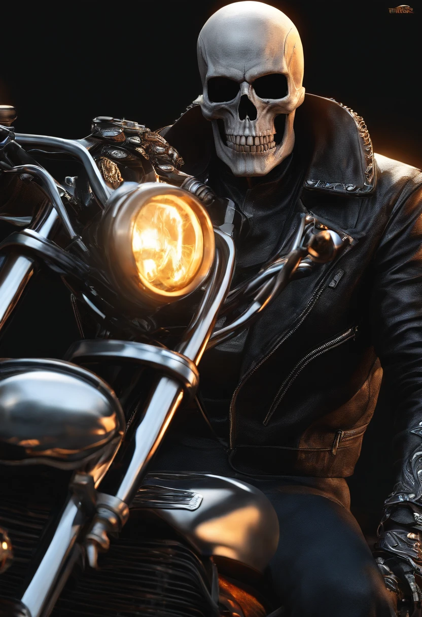 (Ghost rider) from (Dc ) photorealism, ultra detailed suit, highly details, 16k, uhd.