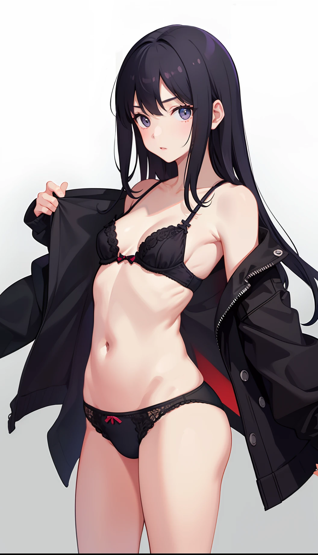 1girl in、AS-Adult、Underwear、Cute underwear、（small tits）、Upper body portrait、