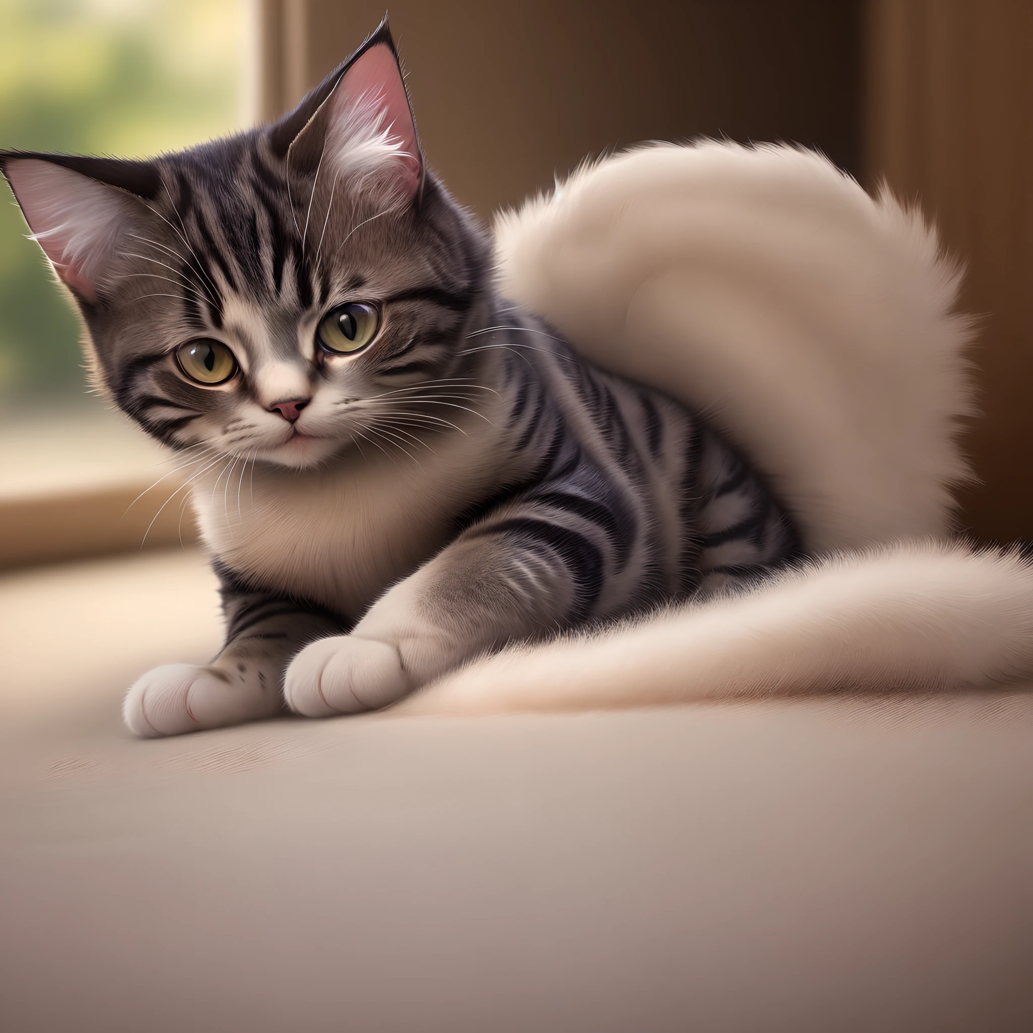 Fluffy cat