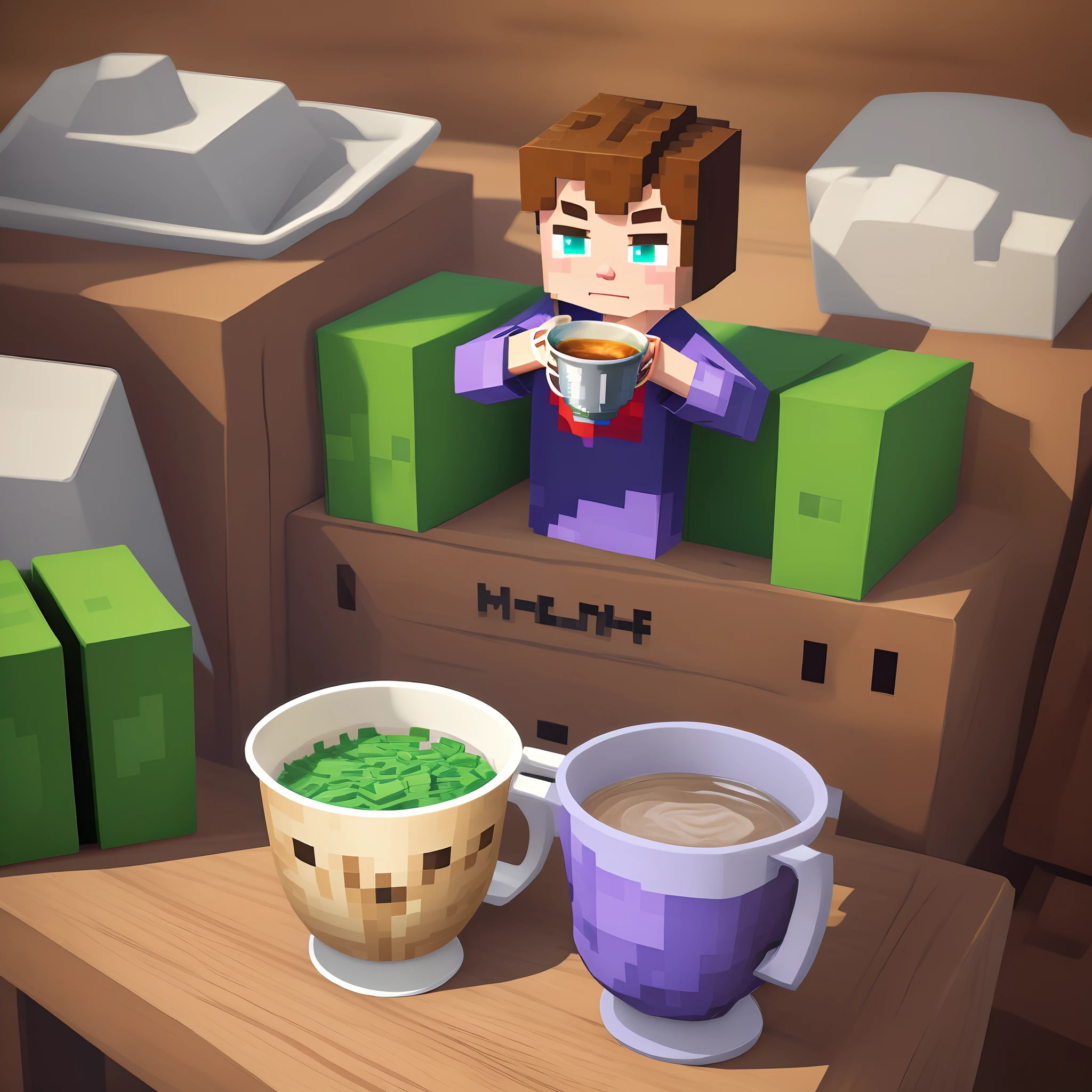 Minecraft villager hodl cup of lean