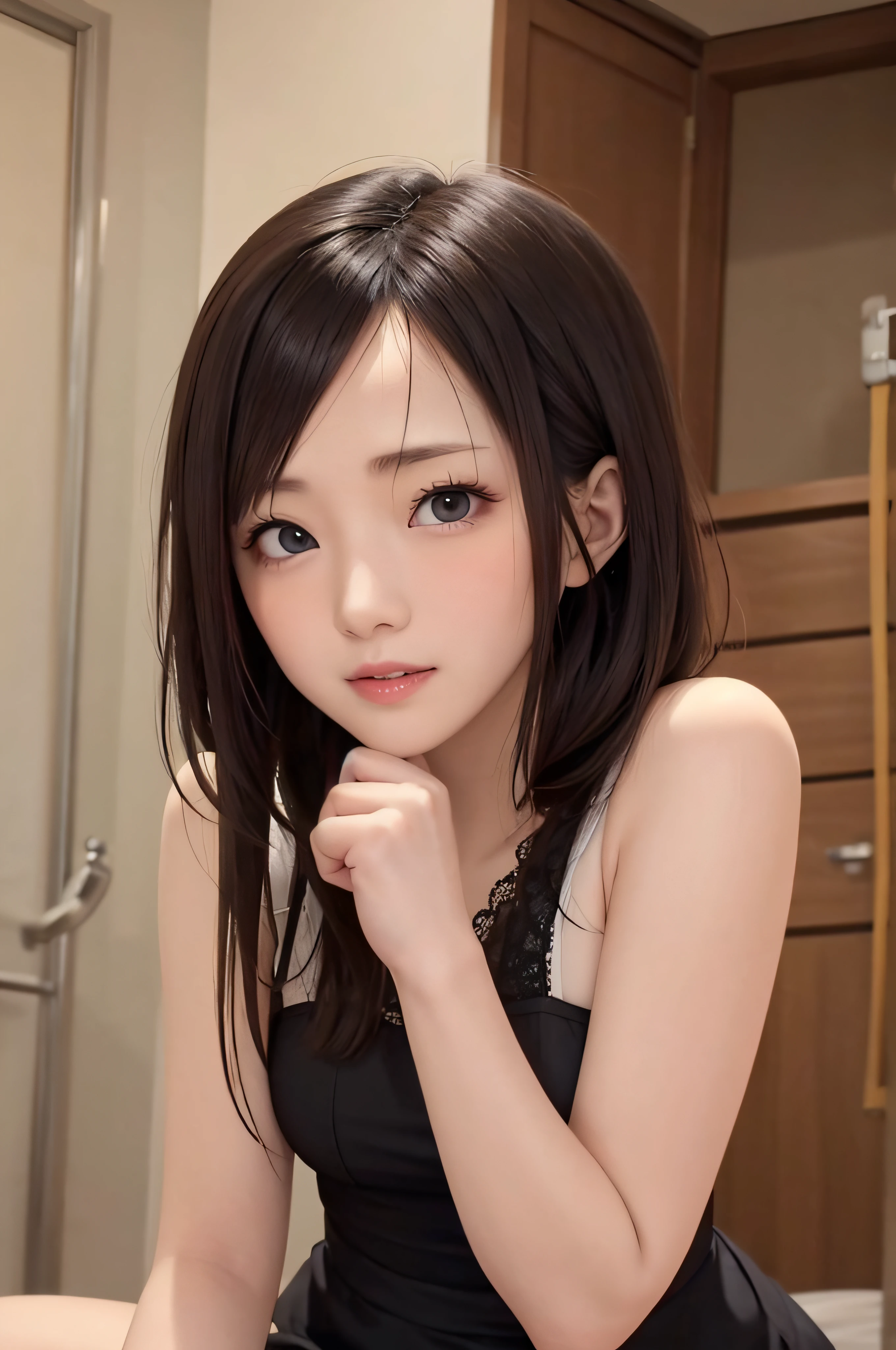 Good friend mother and daughter、-yeld dater、35-year-old mother、ssmile、Completely immaculate background、brown haired、beautidful eyes、real looking skin、hi-school girl、small tits、tiny chest、(8K、​masterpiece)、(reallistic、Photorealsitic)、top-quality、ighly detailed、The ultra-detailliert、Beautie、cute little、japanes、a smile、Close-up portrait、Healthy face