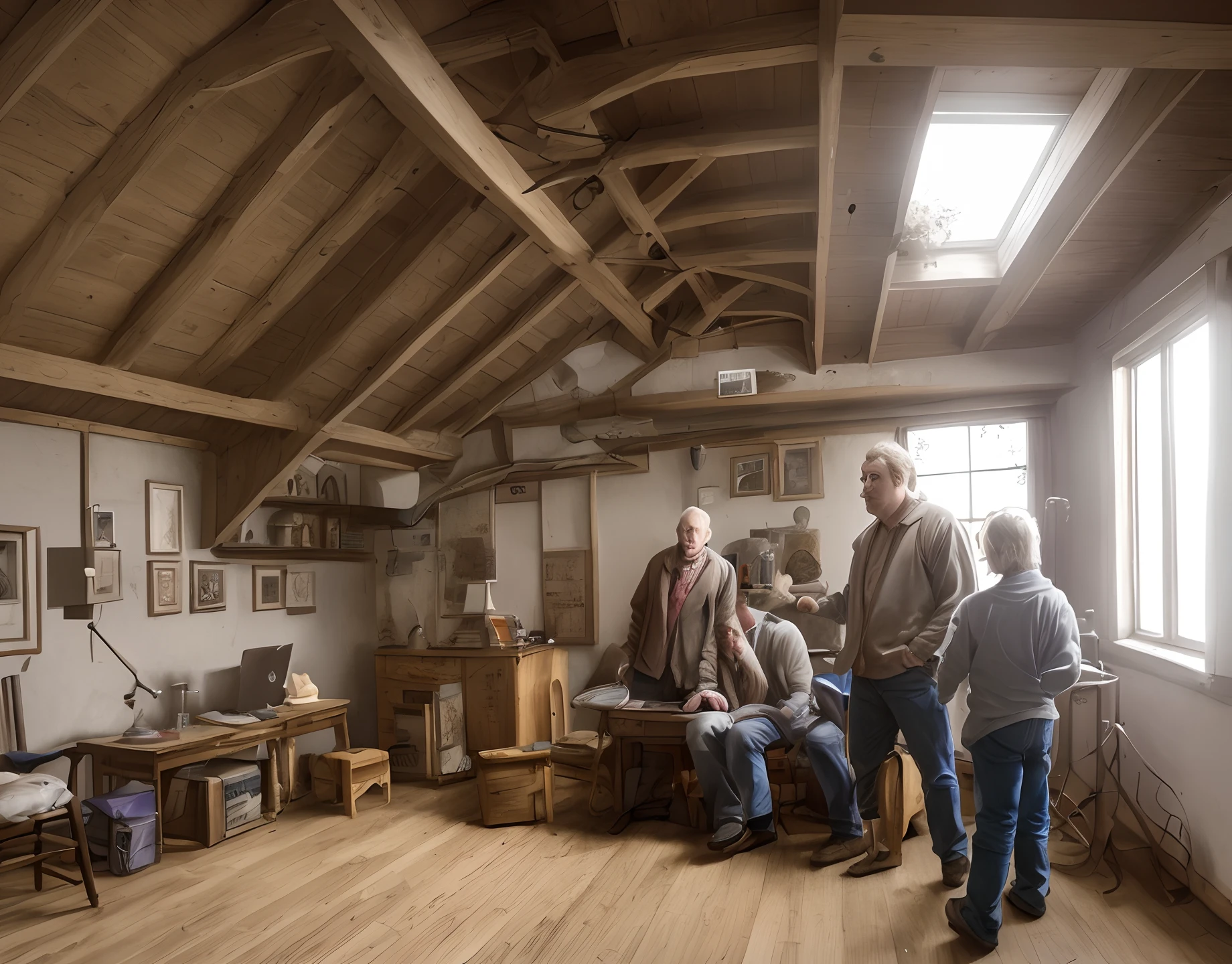 Characters in the attic