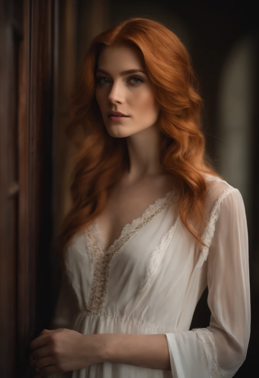 Whitish beauty with long hair,Gros coffre,Grand ASA,Wear black lace underwear,Underwear is transparent,Grands yeux,black pupils,There are beauty peas,High temperament and coldness,slender silhouette, mains sur la poitrine,Photorealistic photography,4K,structurellement correct,super details,High detail,Asseyez-vous sur le grand lit,Literie blanche,La couette est rouge,Asseyez-vous sur des draps et des couettes