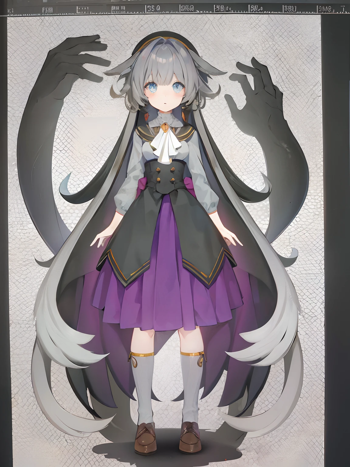 girl with、high-level image quality、Standing picture、kawaii、hair texture、Beautiful eyes