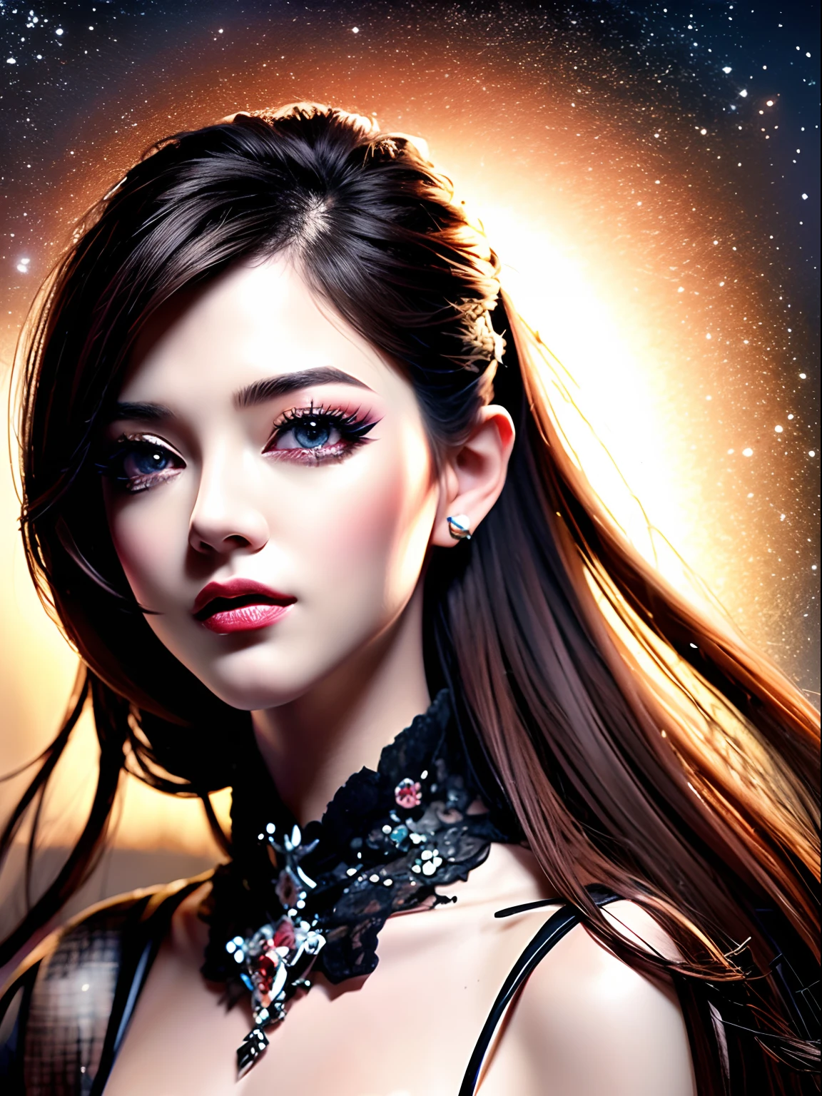 (best quality,highres,masterpiece:1.2),brown eyes,dark hair,wear glasses,portrait,personal style,detailed features,realistic colors,soft lighting,natural setting,with trees and flowers,bokeh