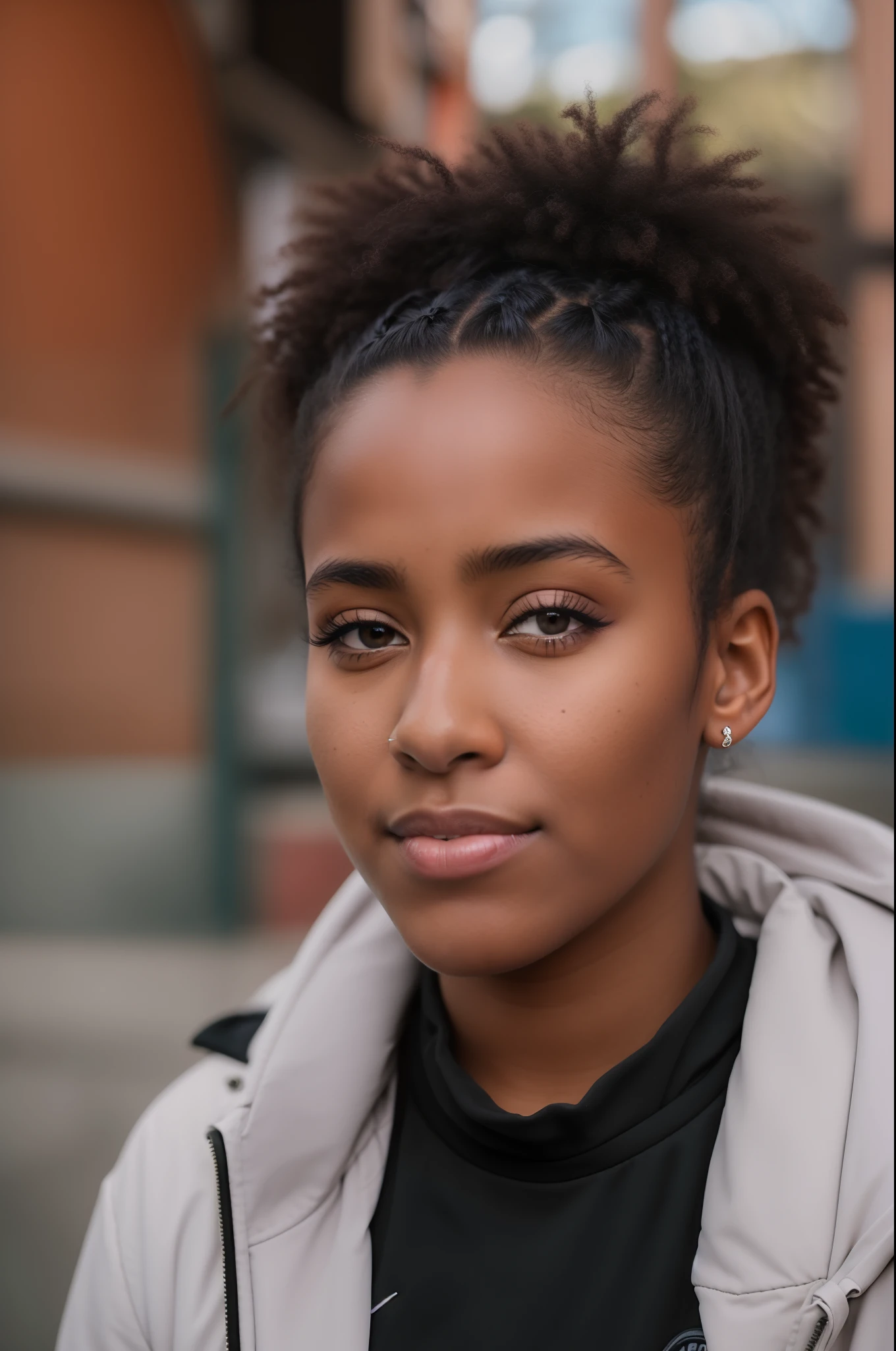 analog style, a photo of sks woman, wearing a black sweater, posing for the camera, modelshoot style, Sharp, 8k, <lyco:adutAkech:1.3>