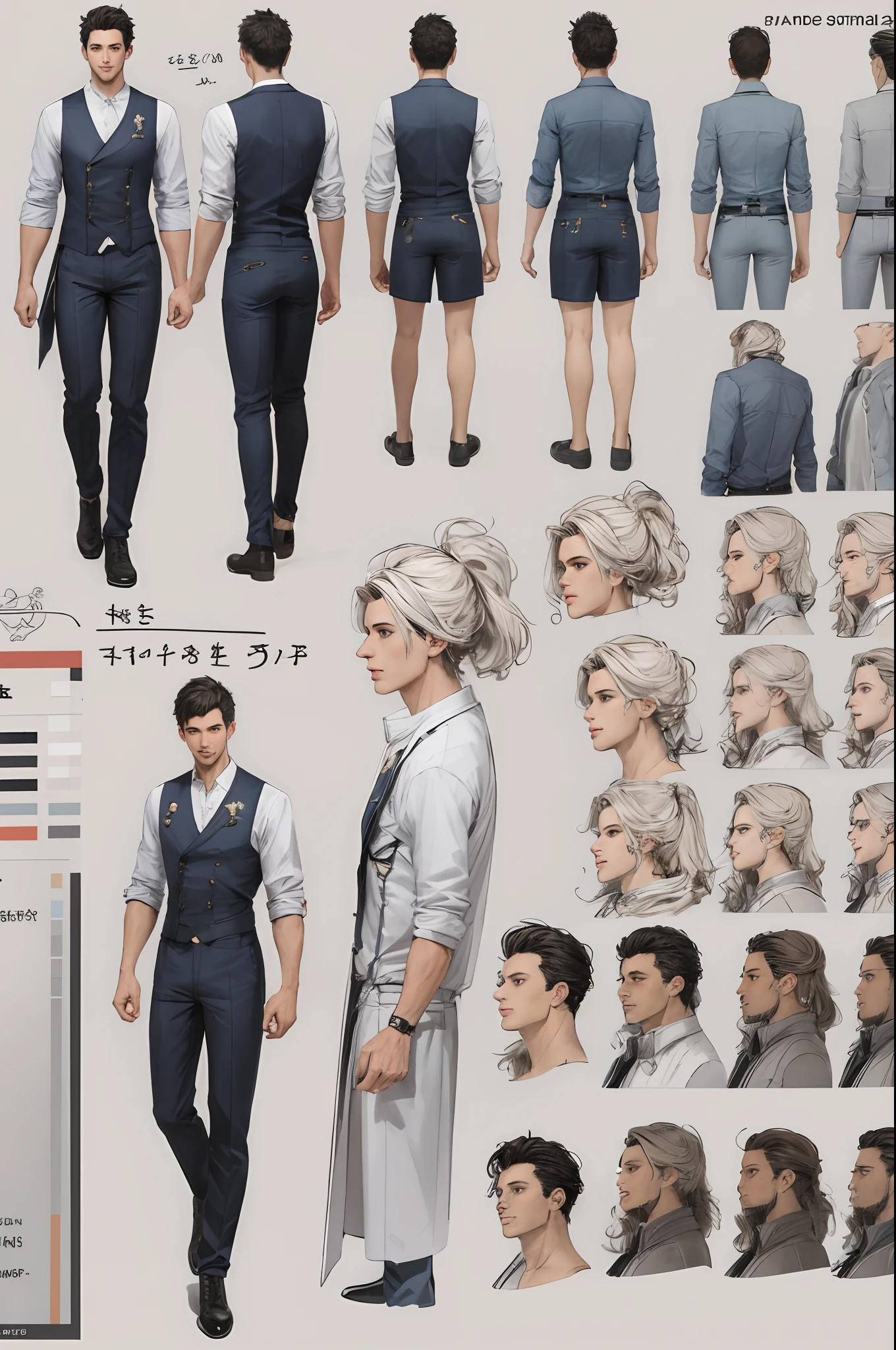 Character sheet male