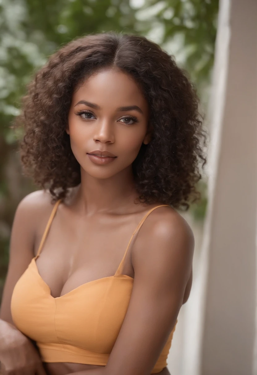 (, Very deep ebony skin)), ((Its beauty is undeniable)), ((Excited cute face)), ((Hyper detailed perfect eyes,)), ((pose mignonne)), ((Langue sortie)), ((Seductive )), sexy, (( Tight mesh shirt, shorts courts sexy)), ((Afro African long curly,)), ((Revealing belly)), ((debout, vue de face)), ((visage souriante)), ((toucher ses propres jambes dans une pose sexy)), ((dehors, Ville publique en france)), ((d'origine malienne)), Sharp Focus CGI, photoreallistic, High detail, Realstic, Masterpiece, absurdes, Best quality, Hdr, High quality, high-definition, Extremely detailed, 8k wallpaper, Intricate details, 8K UHD, Full-HD, (photo realist:1.2), contraste, intense illumination, lighting cinematic, natural lighting, hard light, contre-jour, Illumination globale, occlusion ambiante