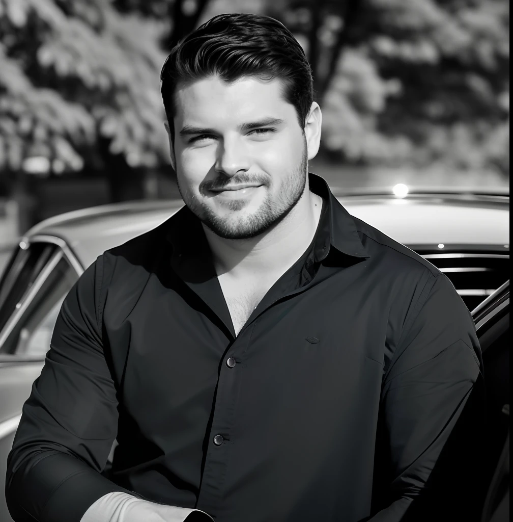 Homem sentado em um Banco na frente de um carro, Directed by: Alexander Fedosav, Directed by: Adam St. Peter's, Cristiano Orrillo, B&w foto, Raphael Lecoste, Joel Torres, Sascha Schneider, imagem retrato, Postagem no Reddit, Directed by: HuBert van Ravesteyn, Matt Rodes, Andreas M Wiese, Terence Nielsen