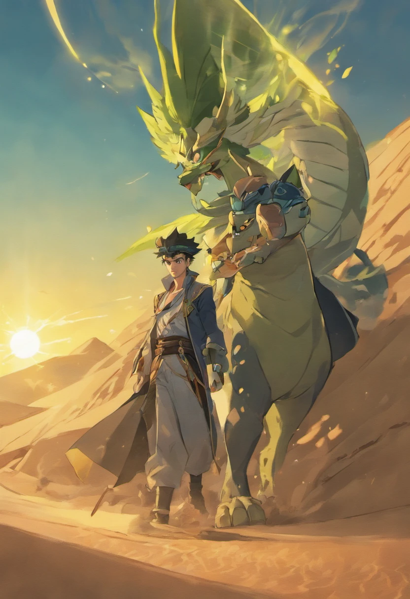 DESERT SCENE WITH SHREK AND JOTARO