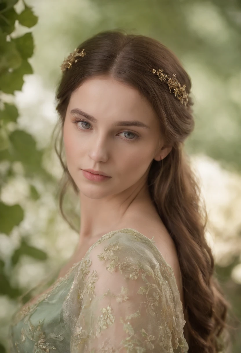 teint clair, femme d’environ 19 ans, cheveux blancs naturels, Yeux verts distinctifs, Porter du khôl, mince et gracieux, beau, Lumière des bougies dans un cadre médiéval, Mise au point ultra nette, Prise de vue réaliste, Vêtements féminins médiévaux, couleurs tétradiques (cicatrice:1.4)