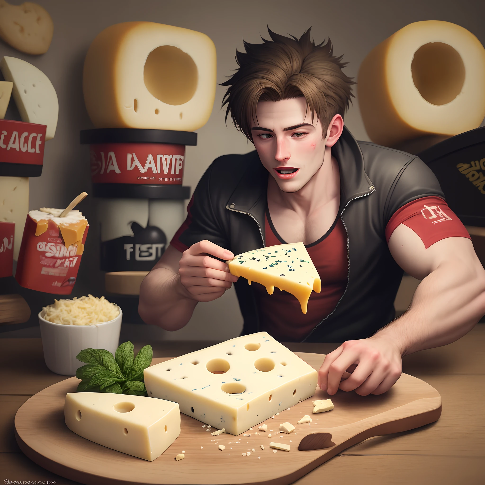 Gage fiending for a hit of cheese
