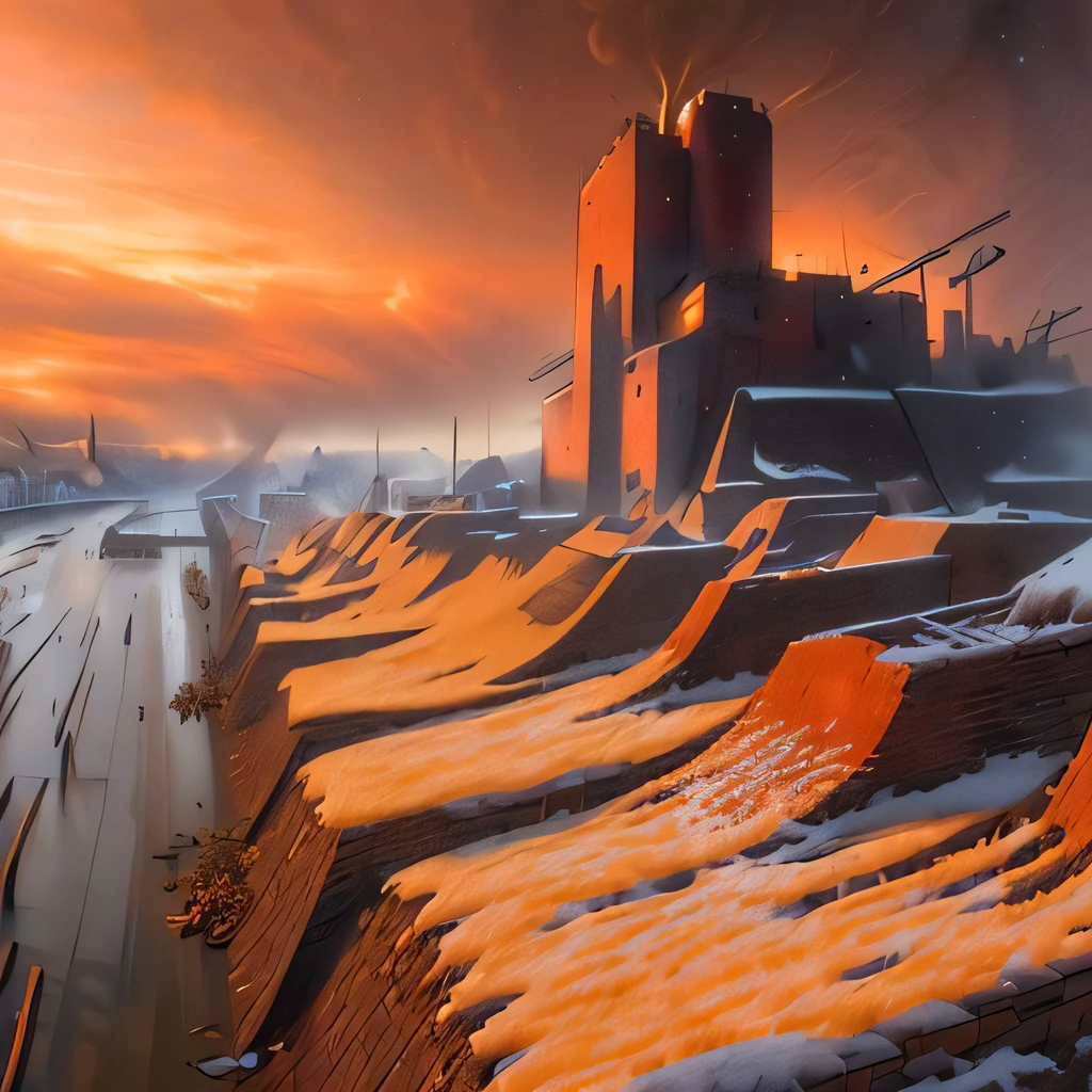 ((city 17, air exchange, grey-red sky)), (((snowstorm, snowing, world war 1, trench warfare, trench walls braced with wood, ditch, no man's land))), sharp focus, (dramatic lighting, two-tone lighting, physically-based rendering, raytraced shadows, subsurface scattering), award-winning artstation photo, extremely detailed illustration, (highly detailed, best quality, very detailed background, masterpiece), classic, by Greg Rutkowski, alphonse Mucha, (wlop), (8k, RAW photo, best quality, extremely detailed CG unity 8k wallpaper, huge filesize, ultra-detailed, highres, absurdres), ((Half-Life 2 beta, HL2 concept art))