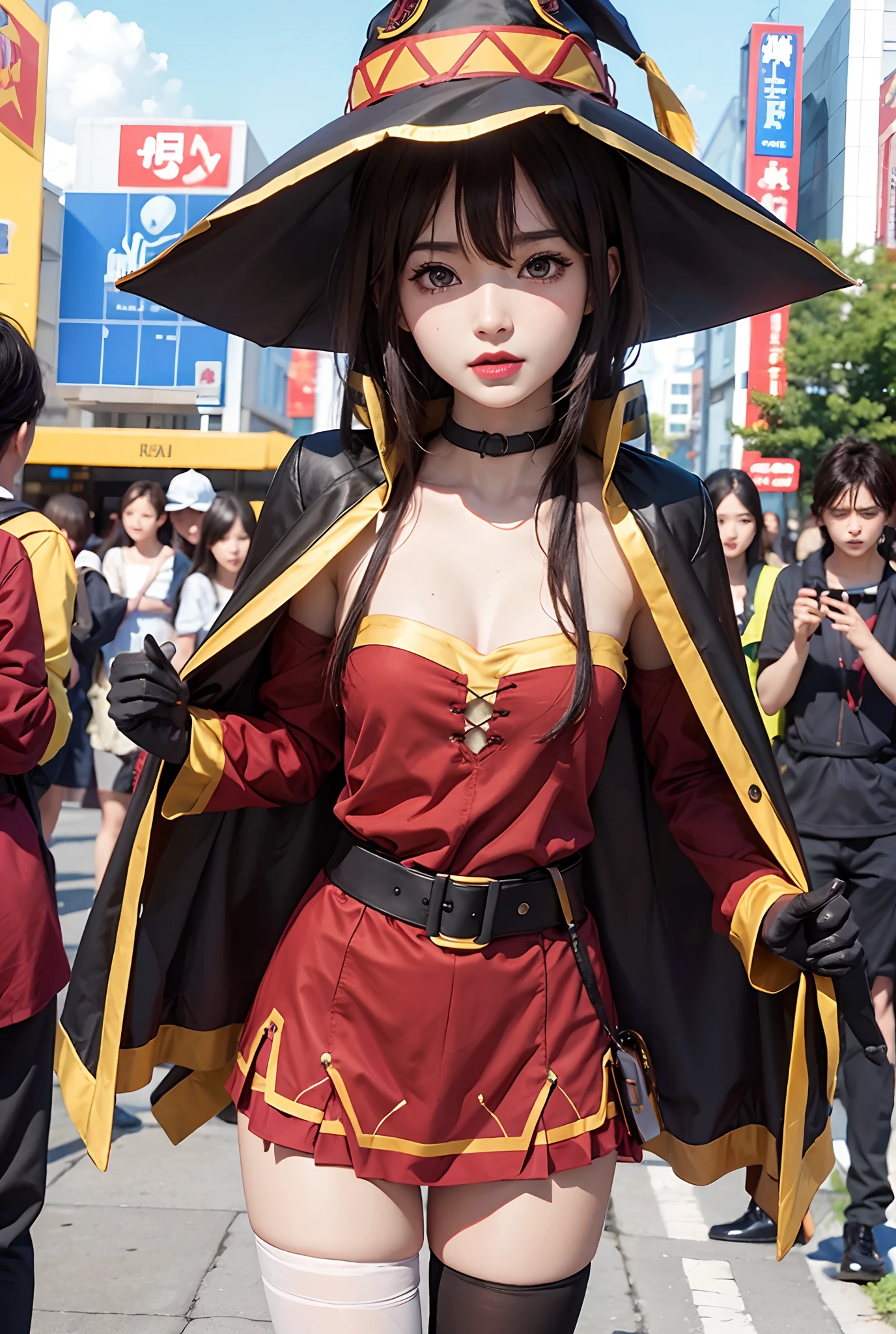Realistic, megumin, ultra detail, masterpiece, high quality