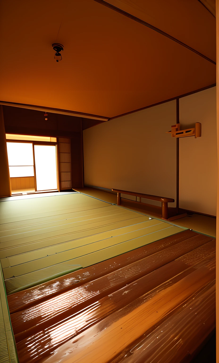 The Japanese-style log style decoration style is smooth