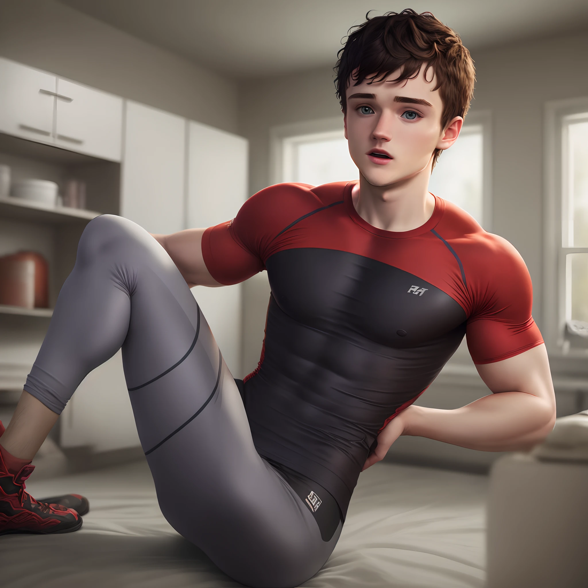 josh hutcherson in a compression shirt