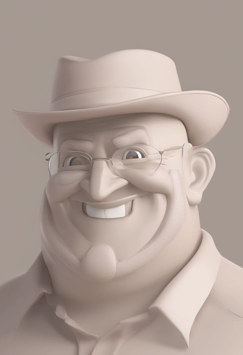 Smiling Man Illustration, sorriso insano, Homem de pele marrom com um sorriso gigante, happily smiling at the camera, sorriso atrevido, he's smiling, sorriso muito grande, Macho sorridente, foto de perfil headshot, rindo sorriso enorme, desenhando no estilo de Arte 3D, c4d, fundo de cor branco puro, estilo disney, estilo pixar render ilustracao Super Detalhe, 8k