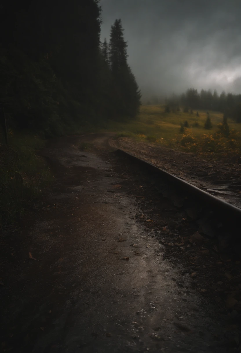 rainy evening:2, Highly creative composition,The subject of the unexpected picture