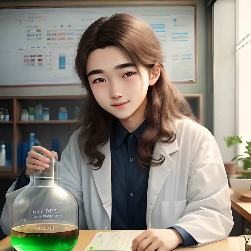 Make a 19years old scientist who belong from 1900 since