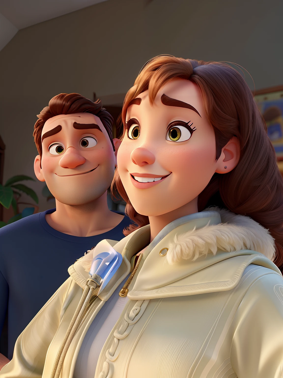 Mulher e homem estilo Disney pixar ,alta qualidade,melhor qualidade