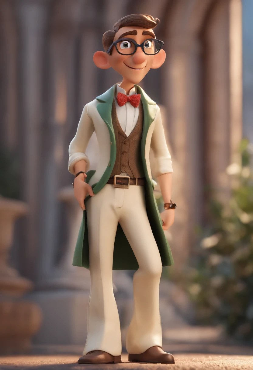 Personnage de dessin animé d’un homme portant une chemise verte et des lunettes ronde, Un personnage animé, Caractère stylisé, Rendu de style d’animation, 3D stylisée, Rendu Arnold Maya, Rendu 3D stylisé, Toon Render Keyshot, Caractère 3D, Caractère 3D, Rendu 3D stylisé, Rendu de caractère 3D, Personnage de dessin animé, Personnage en gros plan, Pose du personnage, (Style Pixar) (Partie maîtresse:1.2) (Bokeh) (meilleur qualité) (peau détaillée) (Texture détaillée) (8k) (argile) (éclairage cinématographique).