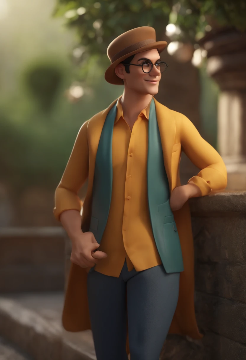 Personnage de dessin animé d’un homme portant une chemise verte et des lunettes ronde, Un personnage animé, Caractère stylisé, Rendu de style d’animation, 3D stylisée, Rendu Arnold Maya, Rendu 3D stylisé, Toon Render Keyshot, Caractère 3D, Caractère 3D, Rendu 3D stylisé, Rendu de caractère 3D, Personnage de dessin animé, Personnage en gros plan, Pose du personnage, (Style Pixar) (Partie maîtresse:1.2) (Bokeh) (meilleur qualité) (peau détaillée) (Texture détaillée) (8k) (argile) (éclairage cinématographique).