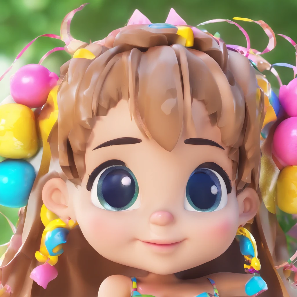 super bonito IP menina por pop mart, olhos brilhantes, querubim,Vestidinho branco, argila, Modelos, um brinquedo de caixa cega, Brilhante e delicado,fundo limpo, Bom brilho, 3D rendering of,best quality