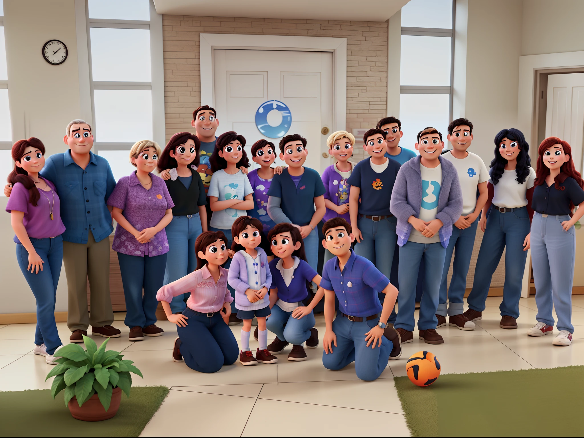 Family reunited Pixar style in high quality