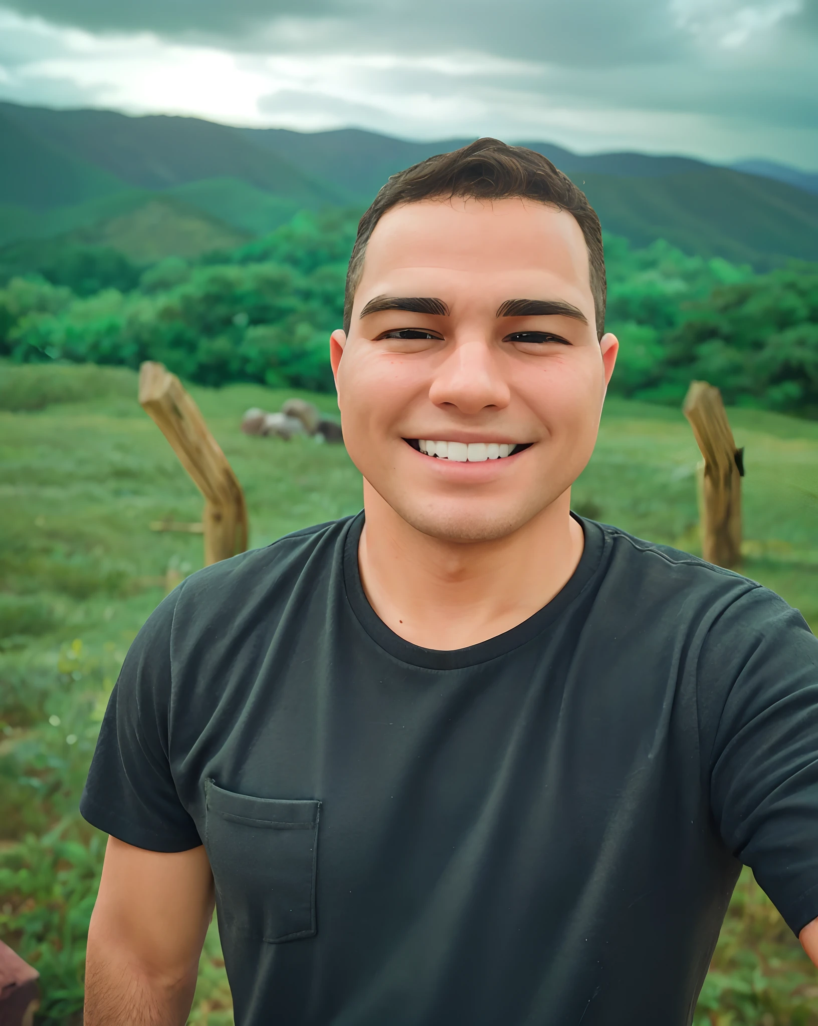 ((best quality, 8k)), (foco nítido: 1.2), (um homem, sorriso sutil), Defined muscles,