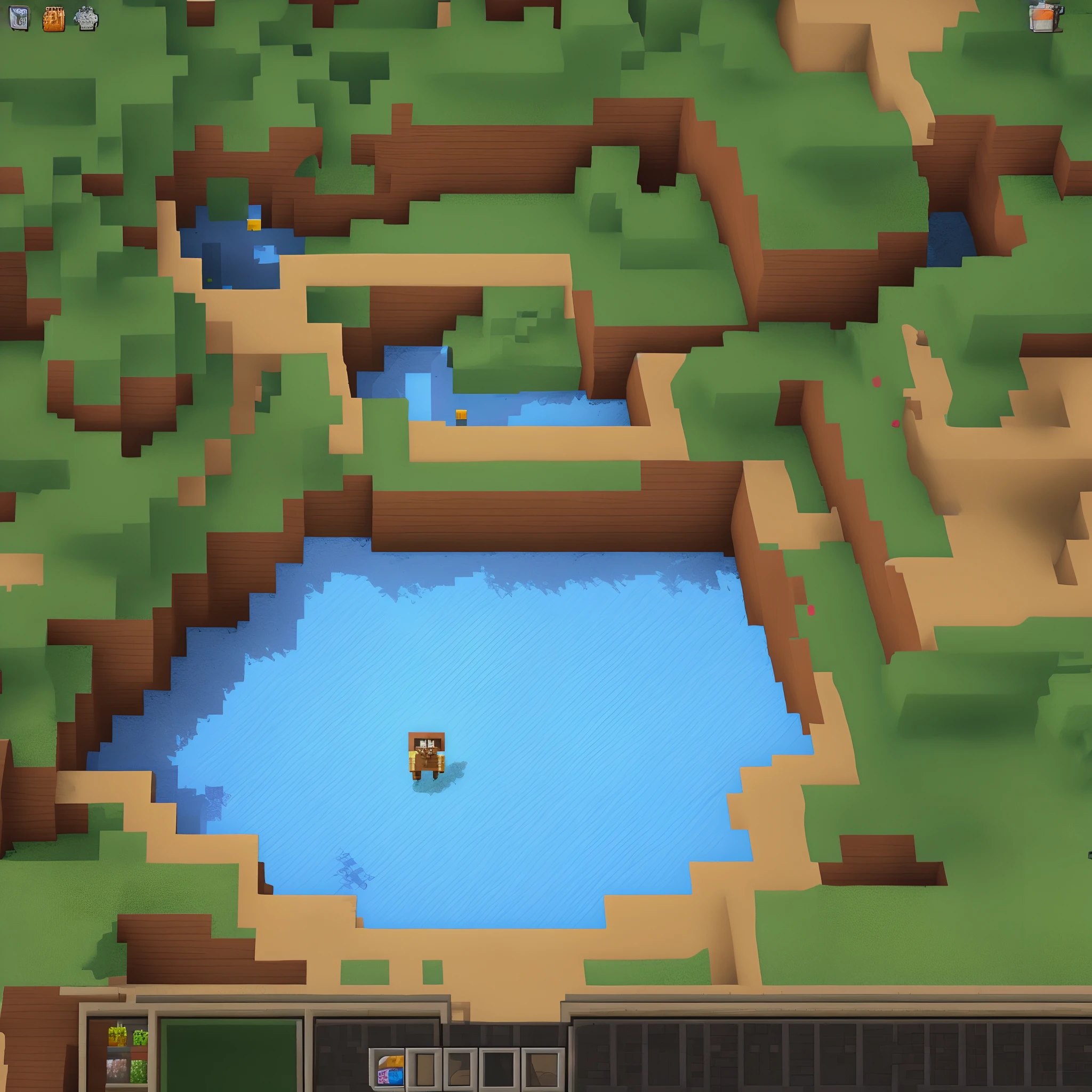 Minecraft guerre et combat entre race simple art