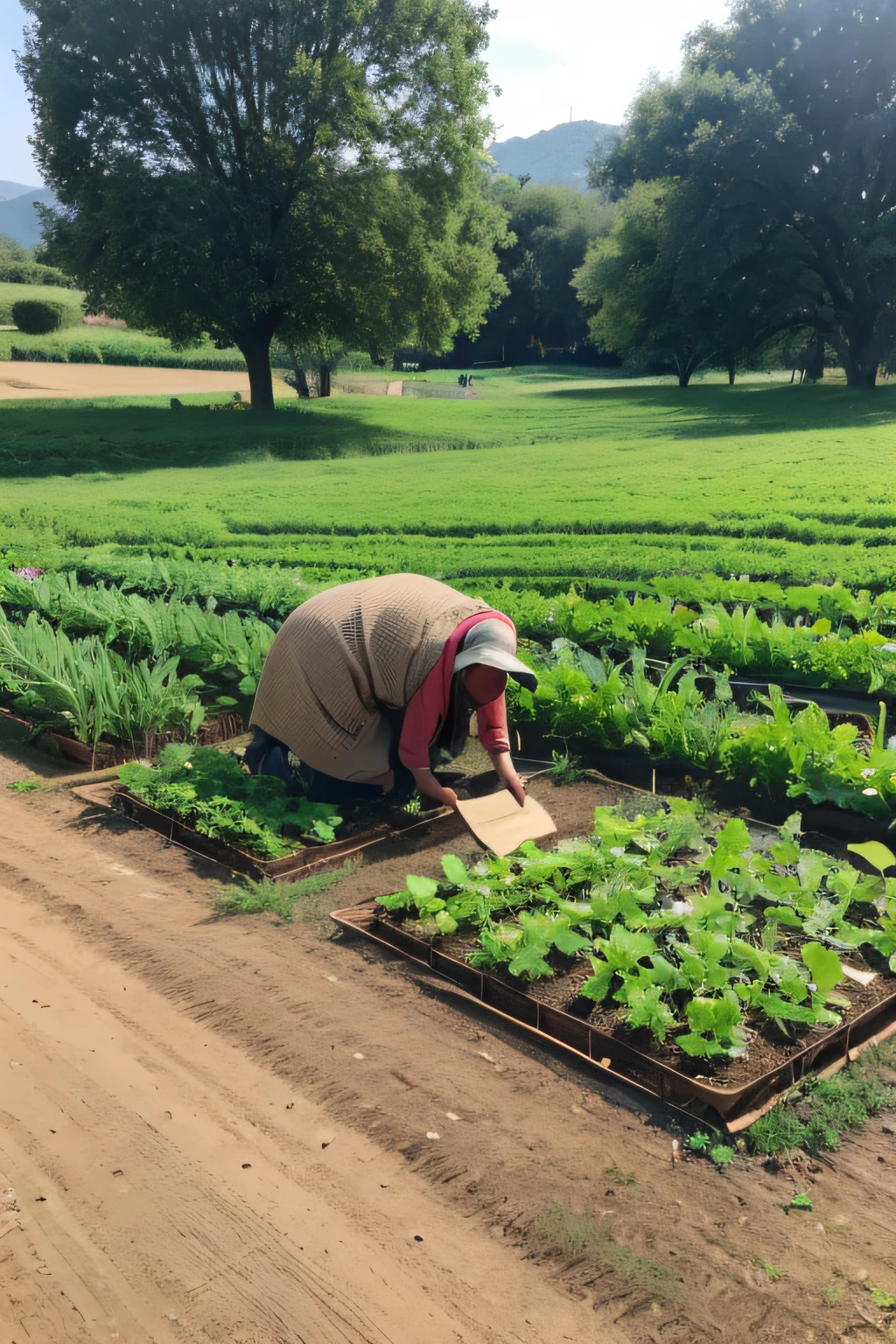 zona rural,peasant,vegetable plot,snail