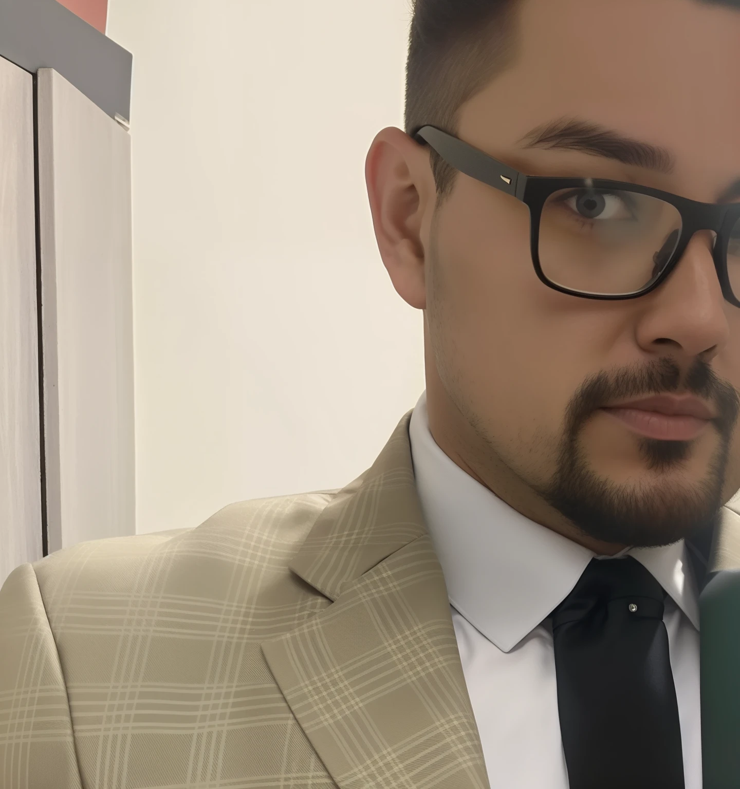 Homem de terno tirando uma selfie no espelho, wearing a suit and glasses, in suit with black glasses, usando terno e gravata, vestindo ternos!, usando terno e gravata, terno e gravata, bem vestido, usando terno e gravata, vestindo terno, wearing business suit, vestindo um terno desgastado, bem - vestido, vestindo um terno