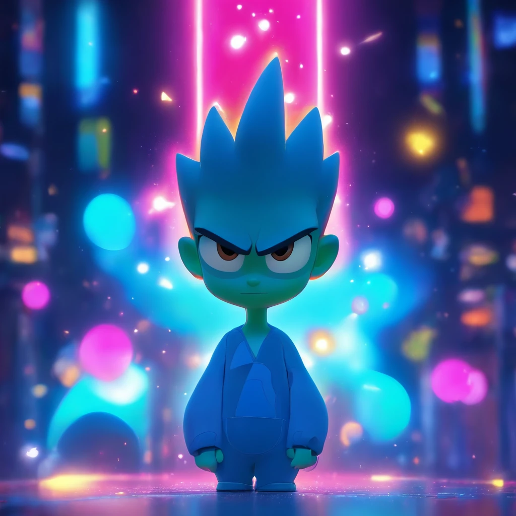 （Estilo Pixar),Modelo de quarto pequeno aconchegante, Modelo de personagem em miniatura, fonte de luz da direita para a esquerda, Rum lighting, fonte de luz da direita para a esquerda, (ISO distance vision), (de cima para baixo), Realistic proportions, Post-processing, ((perspectiva ortogonal)), Super Detalhe, Realistic, super realistic, photoreal render, Cor irridescent, Glitters