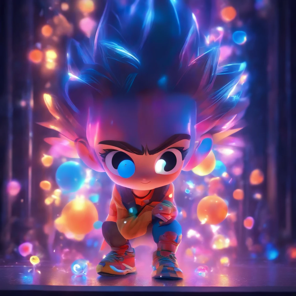 (Estilo Pixar),Modelo de quarto pequeno aconchegante, Modelo de personagem em miniatura, fonte de luz da direita para a esquerda, Rum lighting, fonte de luz da direita para a esquerda, (ISO distance vision), (de cima para baixo), Realistic proportions, Post-processing, ((perspectiva ortogonal)), Super Detalhe, Realistic, super realistic, photoreal render, Cor irridescent, Glitters