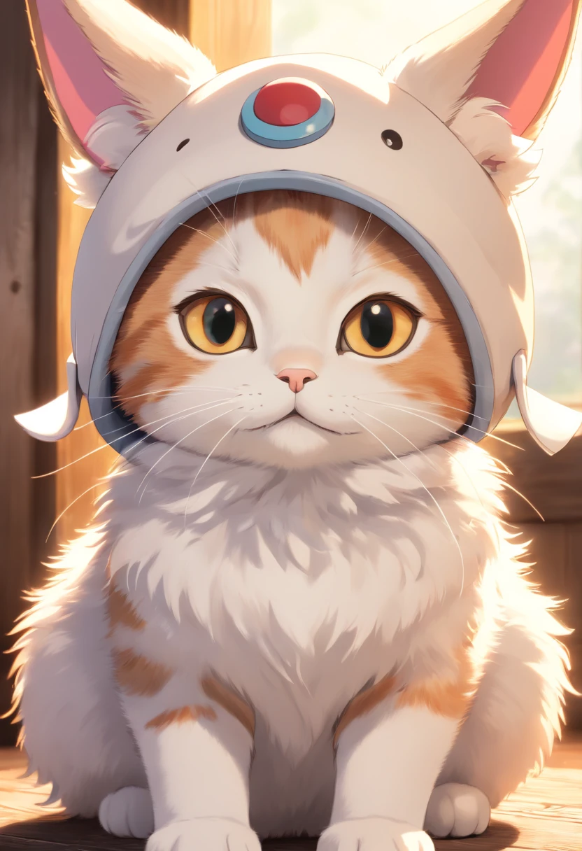 (a cute cat with a rabbit hat, no background), (best quality, ultra-detailed, realistic:1.37), adorable eyes, expressive face, fluffy fur, vibrant colors, artistic rendering, soft light, playful expression, intricate whiskers, realistic nose and mouth, lifelike features, high-resolution texture, perfect proportions, attention to detail, photorealistic style, studio lighting, attention-grabbing, eye-catching, professional quality, vivid and bright colors.