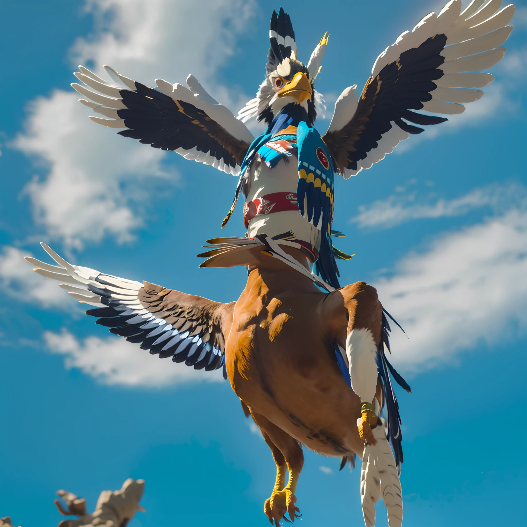 Native American Totem Oil painting of the Thunderbird