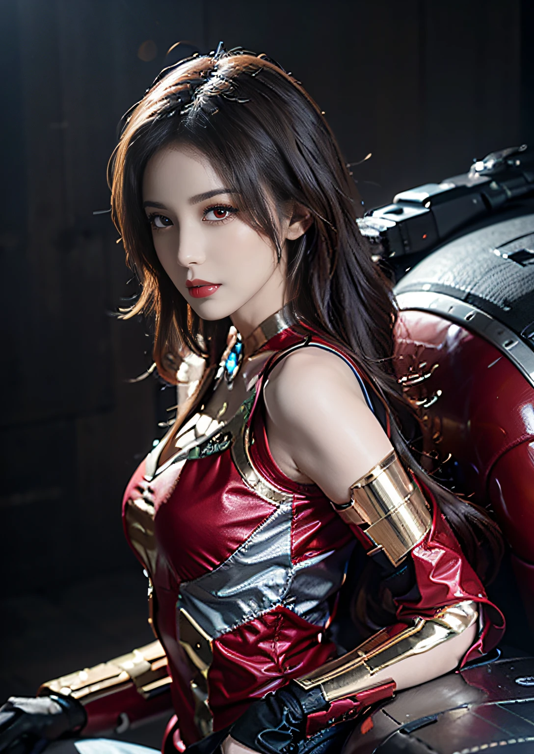 Highest quality、8k、masterpiece、Realistic, Sharp focus, High resolution, High resolution, Portraiture, alone, Japanese,  Valkyrie、Seraphim the Female Warrior、Beautiful woman, ((Dynamic pose)),Bikini Armor, Tentaclesアーマー、Glamour body,６Holding a sword of books、(Battle with Aliens,attacking with a sword), Dark Background、(((octopus、Tentacles)))