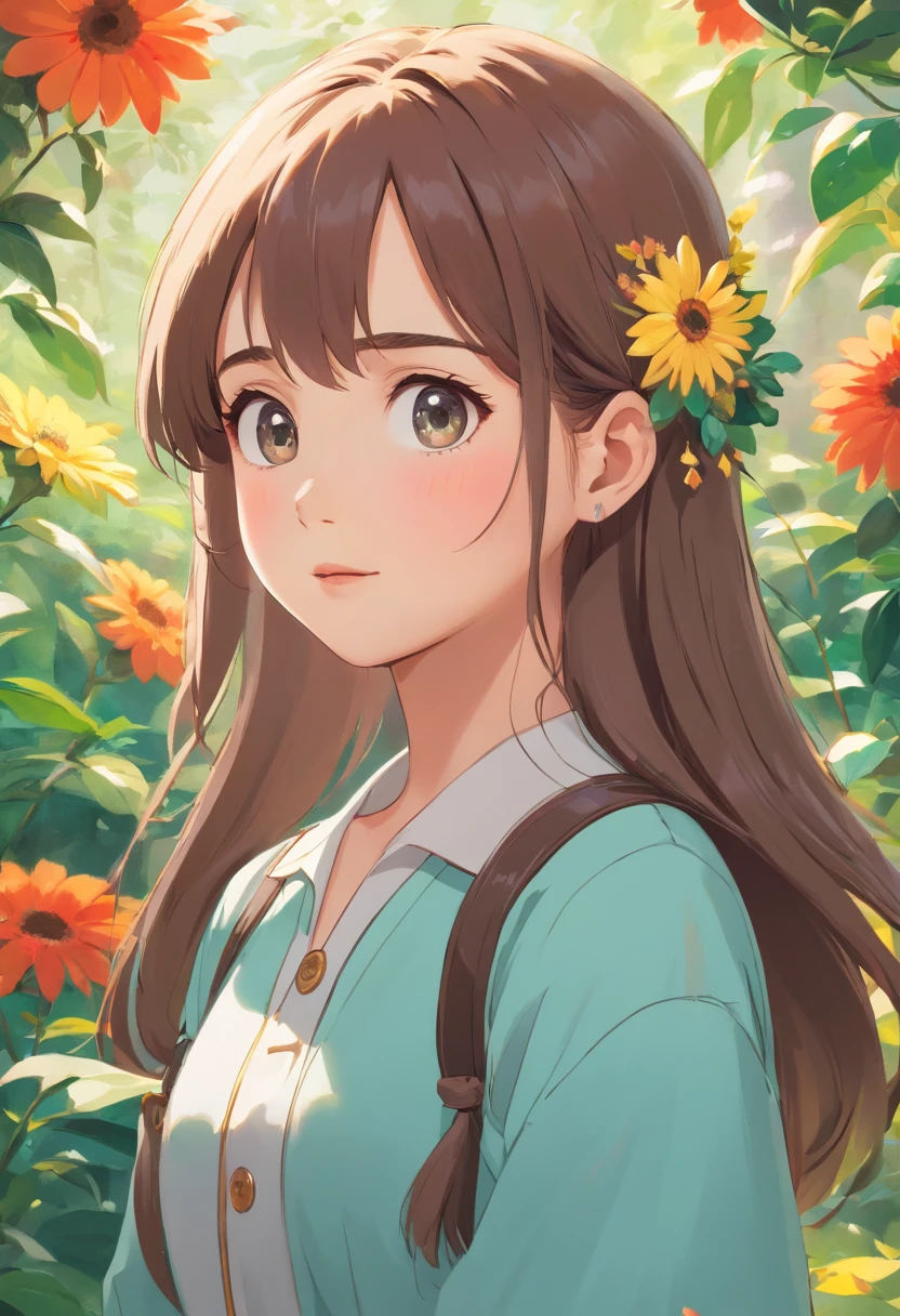 A highly detailed, high resolucion (4k, 8K) A masterpiece prompt with a pretty girl as the main character. The girl has to be adorable with long brunette hair., Detailed features, Including the eyes, Nose, and lips. The prompt should focus on capturing the cuteness and charm of the girl, The overall image should have vibrant colors and soft lighting effects to add a cute and energetic vibe.

The prompt must exclude all backgrounds, That is why the girl stands out as the sole focus of the image. Colors should be vibrant and eye-catching.., Create a lively and cheerful atmosphere. The portrait style should be used to emphasize the girl's personality and charm. Images must be realistic and realistic.., Vivid Girl Descriptions.

Don't forget to prioritize high image quality and resolution., Create a masterpiece that showcases the adorable charm of a girl.