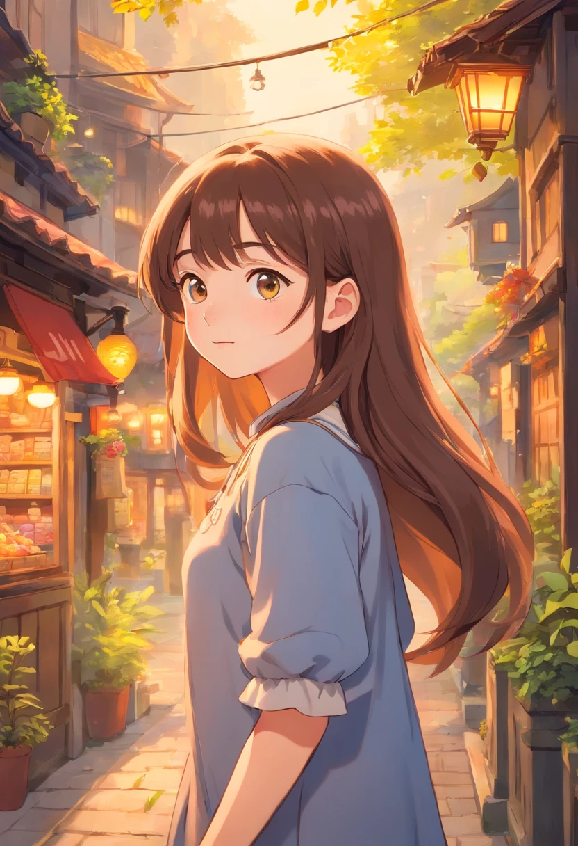 A highly detailed, high resolucion (4k, 8K) A masterpiece prompt with a pretty girl as the protagonist. Girl has long brunette hair, No accessories, Modern attire, It should be adorable., Detailed features, Including the eyes, Nose, and lips. The prompt should focus on capturing the cuteness and charm of the girl, The overall image should have vibrant colors and soft lighting effects to add a cute and energetic vibe.

The prompt must exclude all backgrounds, That is why the girl stands out as the sole focus of the image. Colors should be vibrant and eye-catching..., Create a lively and cheerful atmosphere. The portrait style should be used to emphasize the girl's personality and charm. Images must be realistic and realistic..., Vivid Girl Description.

Don't forget to prioritize high image quality and resolution., Create a masterpiece that showcases the adorable charm of a girl.
