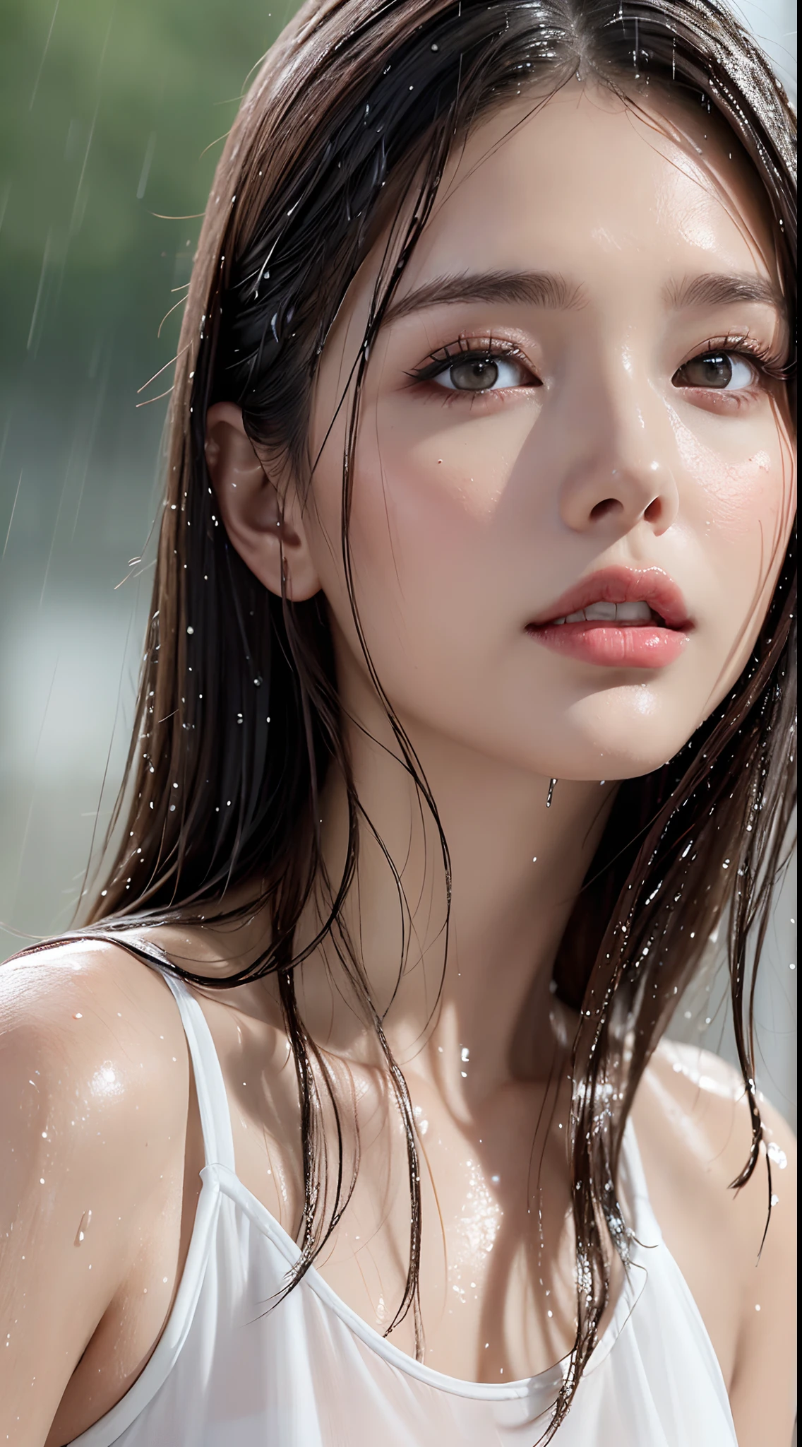 actual,masterpiece,18-year-old beautiful girl and monster,pearly eyes,Extremely detailed facial depiction,downpour,crazy Body movements,exaggerated perspective,poster,Hermaphrodites,Fashion,dramatic lighting,forte,distortion style,32k Ultra HD,american girl,full_Body,Dynamic angle,