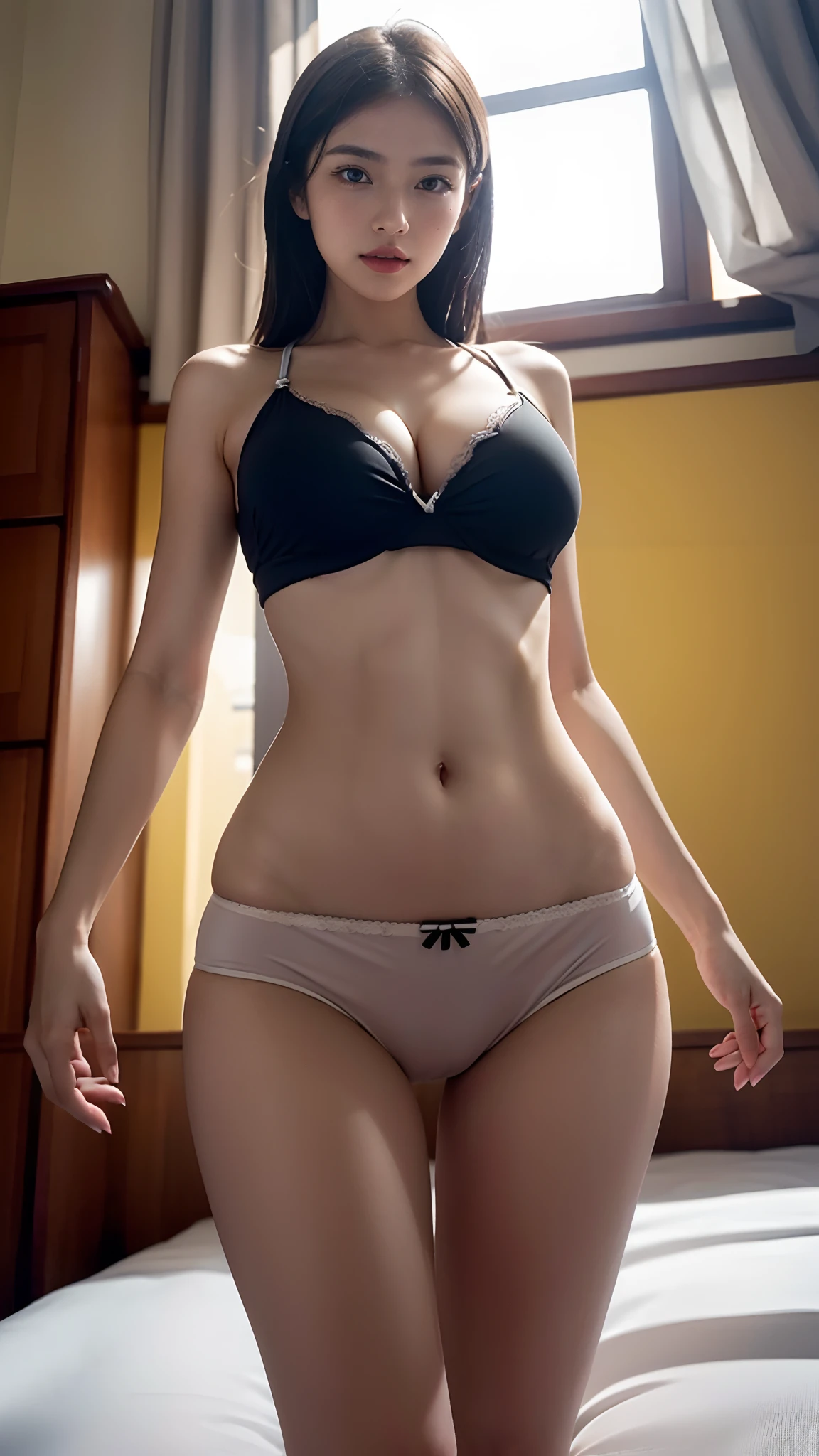 Beautiful women、Sexy Woman、high school student3Number of births per year、A woman with a unique style、The face is a vegetable of Japanese talent々It's exactly the same as the first time、masterpiece, The highest image quality, Hight Resolution, 独奏, tits huge, leaving home, Short blouse, No bra, Latina, age, transparent panties, from below, lewd, bed, shaggy underwear, Shortness, sexual manifestations, Open Legs、It's in full view.、opening legs、((M-shaped legs))、Excellent Style、 can be seen、The crotch is emphasized