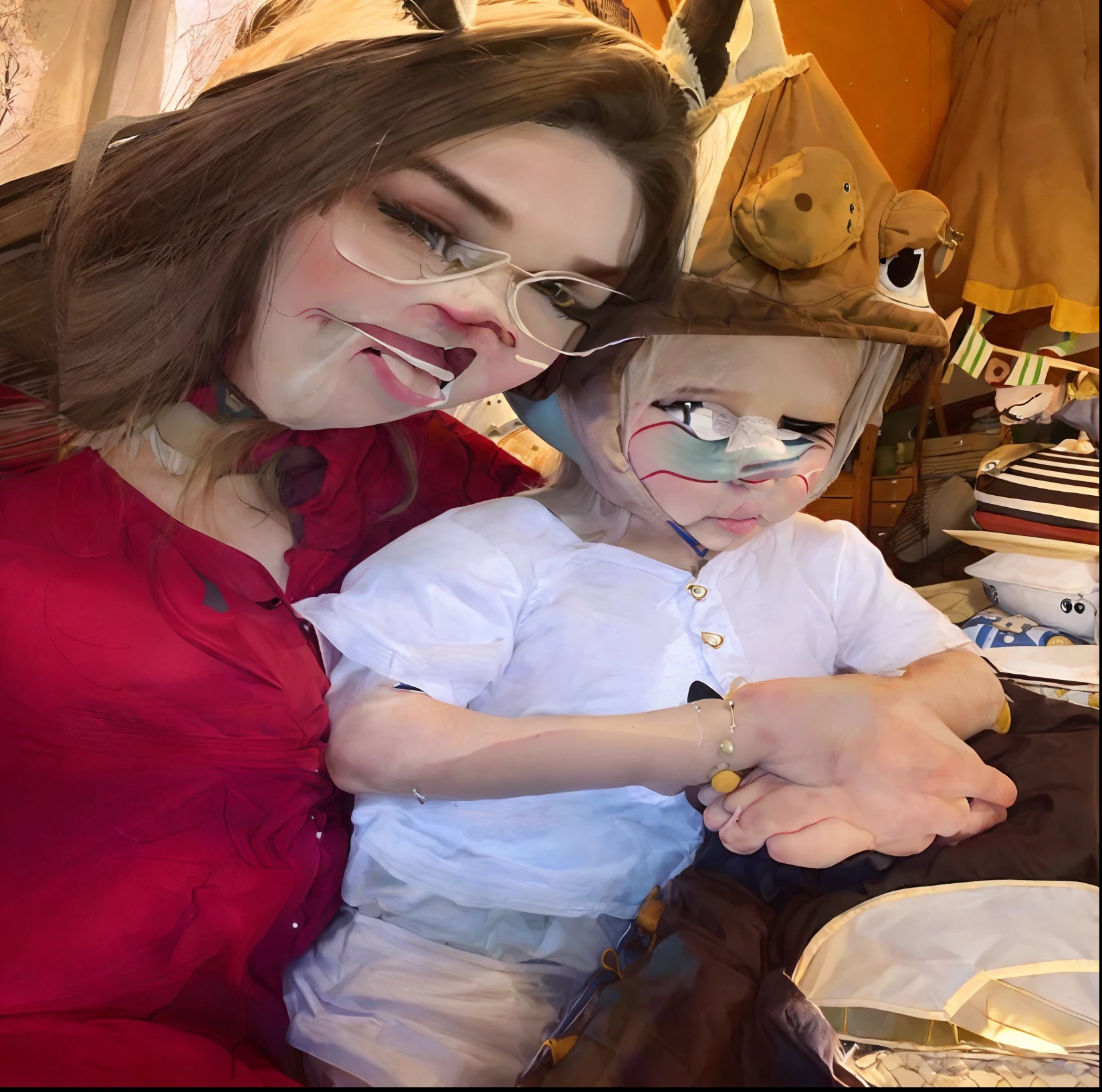 Horse mask arafed on the head of a child with a black hood, guy with horse head, homem no traje do cavalo, BoJack Horseman na vida real, man turning into pony, nariz aquilino grande!!, horse head animal merge, cosplay realista, anthropomorphic horse, realmente realista, focinho longo, ultra realistic!!!, very realistic